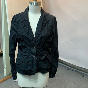 H&M black wrinkle blazer